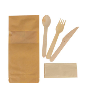 Set de cubiertos Sustentable bolsa ZIP