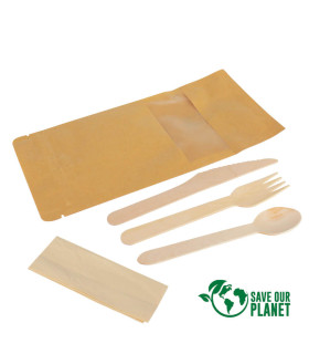Set de cubiertos Sustentable bolsa ZIP