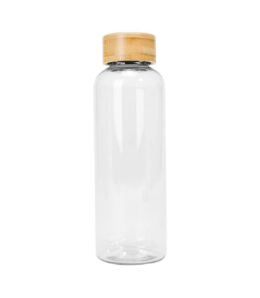 Botella PET tapa bamboo AINOA