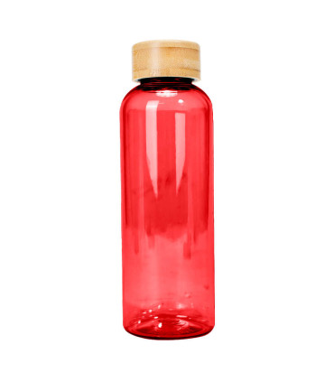 Botella PET tapa bamboo AINOA