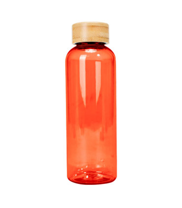 Botella PET tapa bamboo AINOA