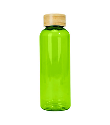 Botella PET tapa bamboo AINOA
