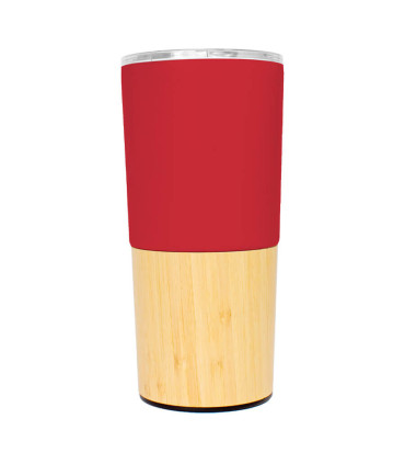 Mug metálico bamboo AURUS