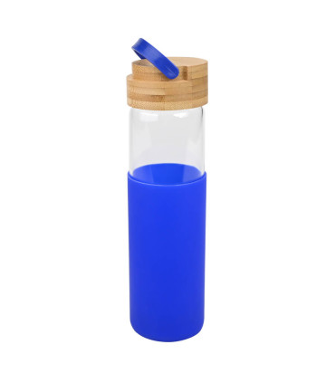 Botella de Vidrio con funda de silicona