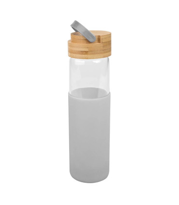 Botella de Vidrio con funda de silicona