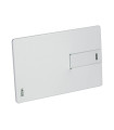 USB Pendrive 16GB Credit Card plateado.
