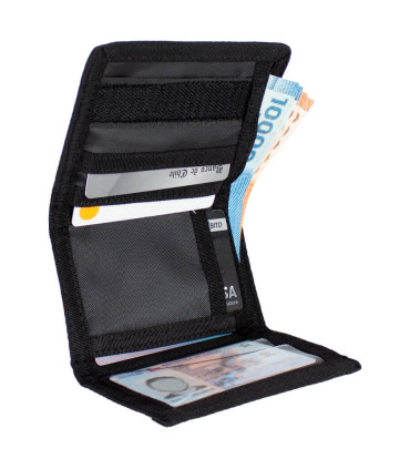 Billetera de tela negra, para Sublimación