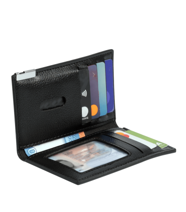 Porta Tarjetas vertical de Eco Cuero LICENSE
