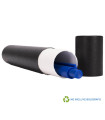 Tubo Porta-Lápiz o Bolígrafo, en cartón forrado negro.