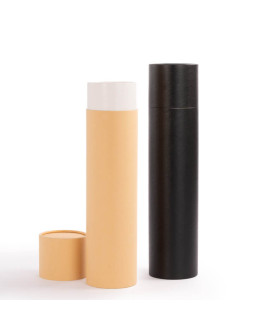 Caja tubular grande de cartón con tapa, para regalos