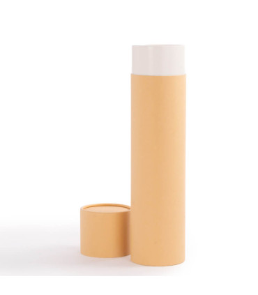 Caja tubular grande de cartón con tapa, para regalos