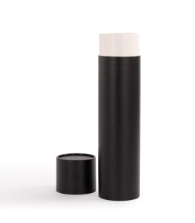 Caja tubular grande de cartón con tapa, para regalos