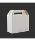 Caja autoarmable con asas, 25x20x12 cm