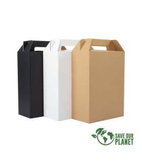 Caja autoarmable con asas, 26x35x13 cm