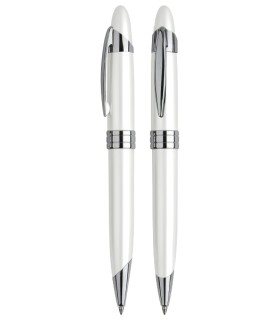 Bolígrafo Metálico White Pearl